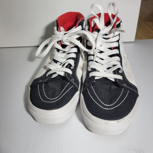 Vans Sanrio Hello  Kitty Sk8-Hi canvas high top slim plush sneakers shoes size 6 - Picture 2 of 9